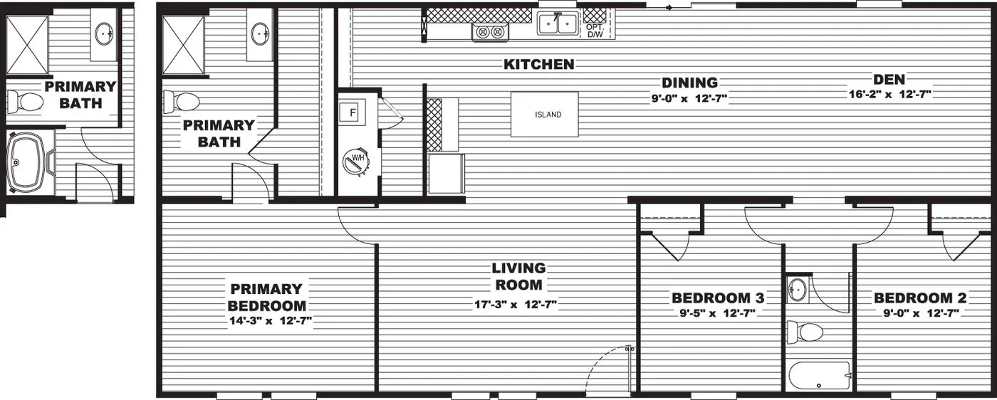 Origin Series / CEDAR floor plan, drawn by Clayton