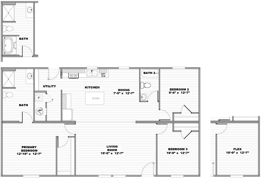 Origin Series / MAPLE floor plan, drawn by Clayton
